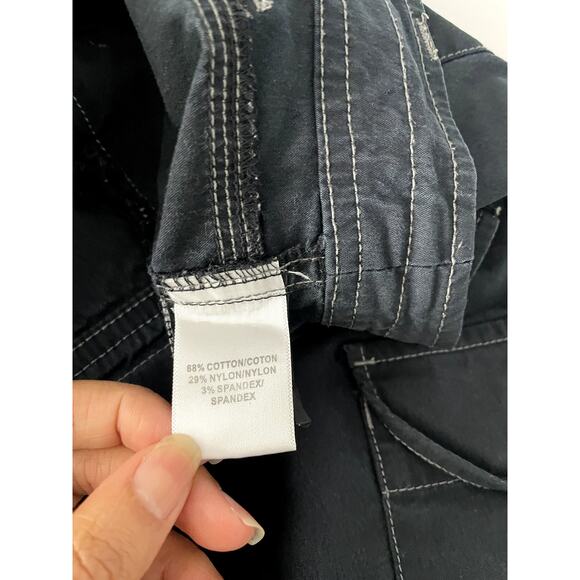 Kuhl women's charcoal black roll up pants crop 8 - Picture 5 of 6